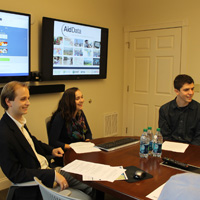 (L to R) Research associates Justin DeShazor, Lu Sevier and Rob Marty